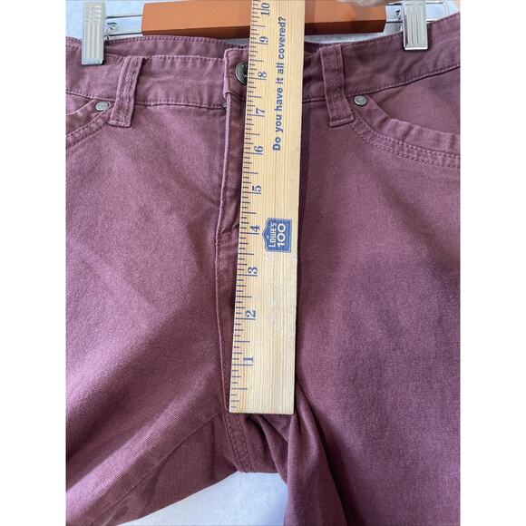 Kuhl Pants Womens Size 8 (31x29) Brooke Skinny Denim Pants Hiking Camp Burgundy - Picture 4 of 14